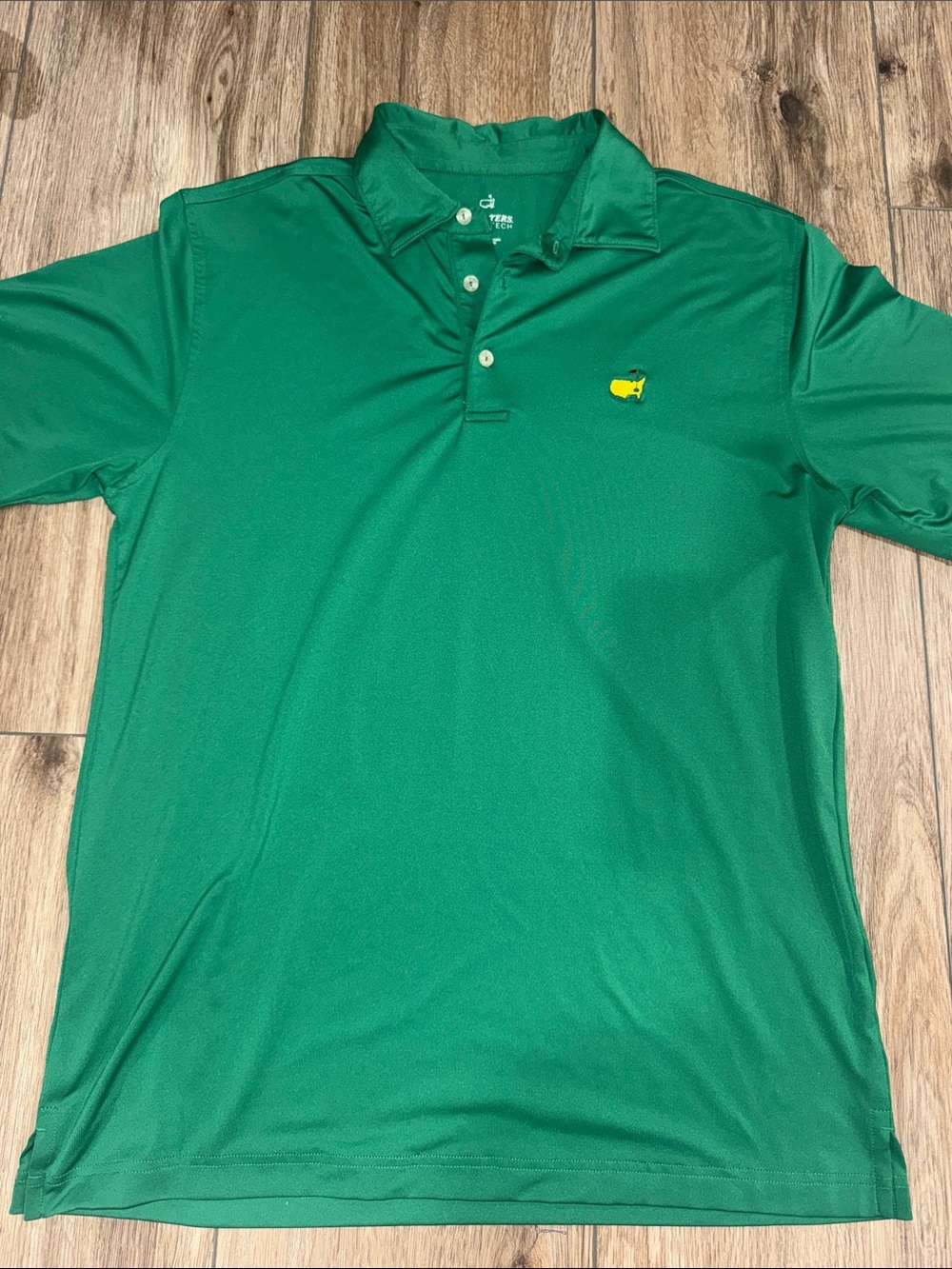 Masters Green Polo Shirt with Yellow Embroidered Logo